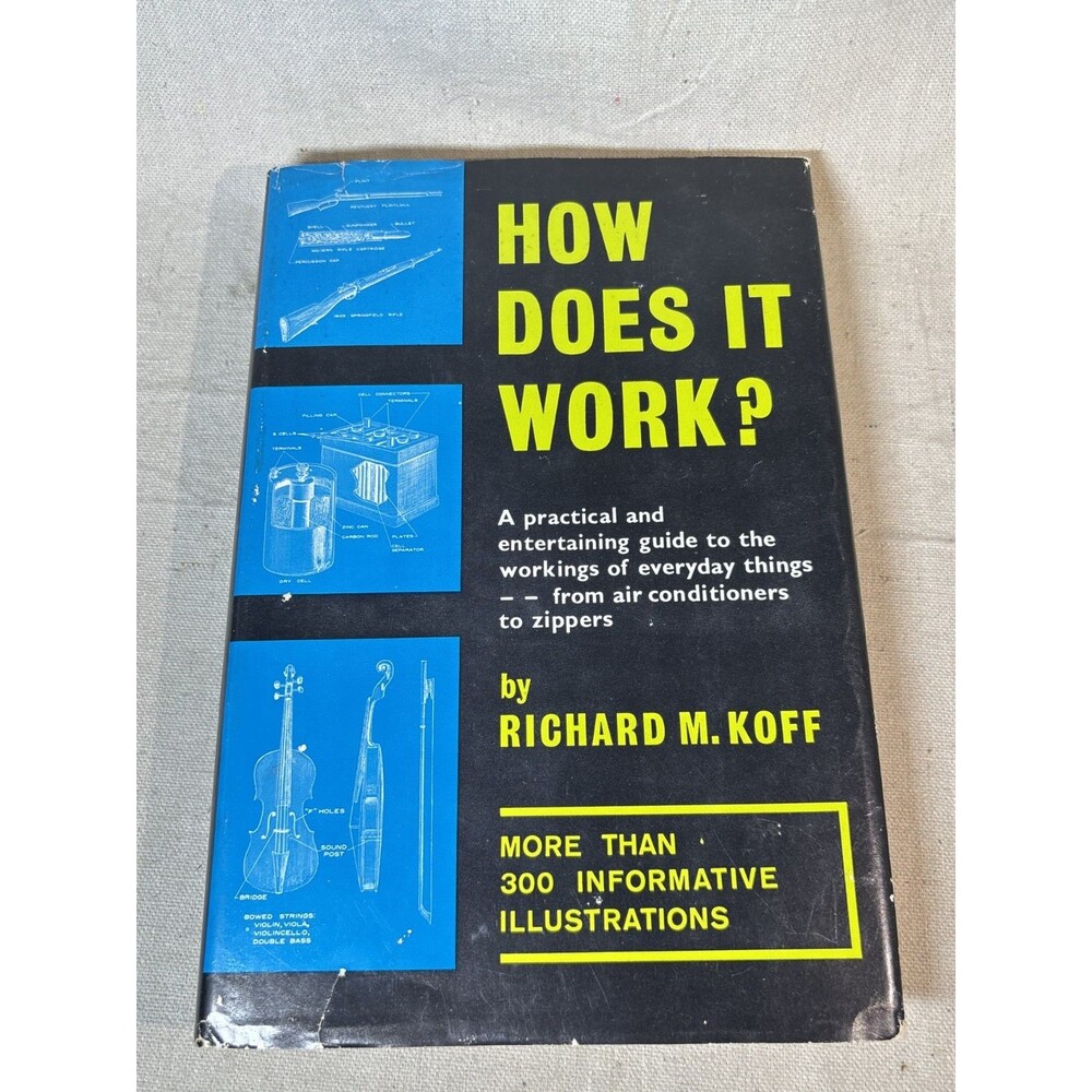 How Does It Work? book, by Richard M. Koff, 1961 HC/DJ GOOD
